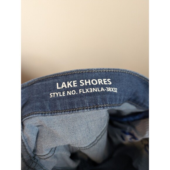 Mugsy Mens Blue Jeans Lake Shores Slim Leg Sz 38x32 Comfort Stretch Classic - Picture 8 of 12